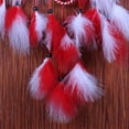 thumbnail image 4 of LHWEN Circular Craft Hanging Wall Decor Feathers Decoration Home Decor 60cm Wall Hanging Ornament Bedroom Living Room Decor Gift for Friends Family Boho Indoor Decoration Pass Through Good Dreams, 4 of 6