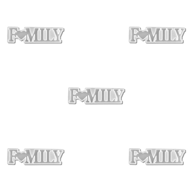 Monstrate Molde de silicona portátil antiadherente con letras en inglés, para hacer Mousse, molde para hacer joyas, decoración para hornear, herramienta MD3302 5piezas Monstrate CBP183472