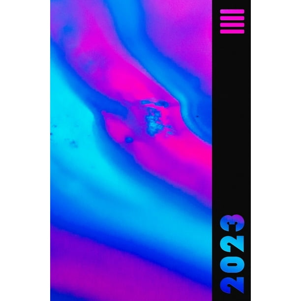 2023 Ipo Calendar 2023 Pink & Turquoise Rainbow Weekly Calendar Planner Organizer