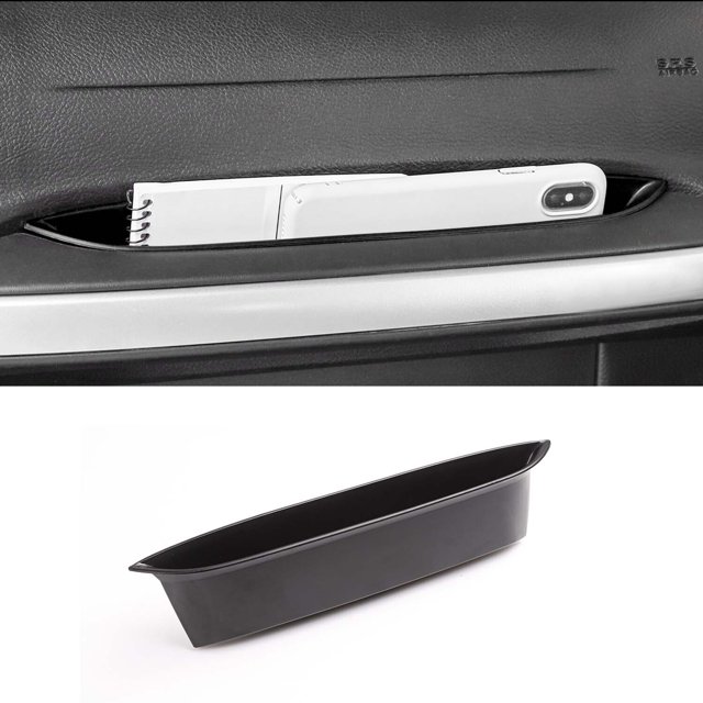 CheroCar Car Tray Passenger Storage Box Storage Organizer Grab Handles for Jeep Wrangler JK JKU 2011-2017,Black
