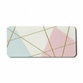 thumbnail image 1 of Neutral Color Computer Mouse Pad, Contemporary Geometric Fractal Color Stripes and Retro Effects, Rectangle Non-Slip Rubber Mousepad X-Large, 35" x 15", Pale Blue and Pale Coffee, by Ambesonne, 1 of 2