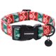 thumbnail image 1 of Collar para perro DOGWONG Navidad Rayas Rojo y Verde M 34-56 cm, 1 of 6