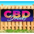 thumbnail image 1 of CBD Drinks 13 oz Vinyl Banner With Metal Grommets, 1 of 4