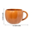 thumbnail image 3 of Ceramic Pumpkin Mug Fall Themed Coffee Cup Thanksgiving Autumn Tableware for Home Office Travel, 3 of 8