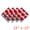Red, variant on Unique Bargains 4Pcs Fruit Printed Cotton Soft Absorbent Face Cloths Green 13" x 13"