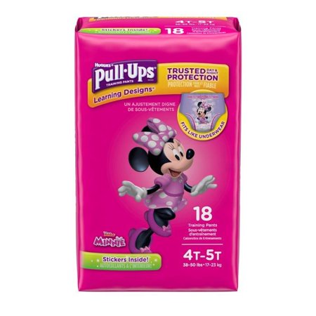 A Product of Pull-Ups Learning Designs Potty Training Pants for Girls, 4T-5T (38-50 lb.), 18 Ct.