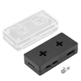 thumbnail image 4 of Durable Black ABS Protective Case for Raspberry Pi Zero W & 1.3 - Compact Lightweight Enclosure with Detachable GPIO Window, Full Device Protection, 4 Wall-Mounting Holes, Brand-New Sturdy Shell, 4 of 4