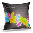 thumbnail image 1 of EREHome Orange Summer Beautiful Colorful Flower Pink Abstract Pillows case 18x18 Inches Home Decor Sofa Cushion Cover, 1 of 1