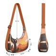 thumbnail image 4 of Cactus Desert Crescent Crossbody Bag for Office Workers Casual Hobo Dumpling Bag for Outdoor Activity, 4 of 5