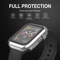 thumbnail image 2 of Apple Watch Case for Apple Watch 44MM Series 6/5/4/SE with Built-in Tempered Glass Screen Protector, All-Around Ultra-Thin Bumper Full Cover Hard PC Protective Case for iWatch, 2 of 5