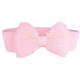 thumbnail image 1 of Minnieouse Cinturón de pajarita portátil para mujer, cinturón elástico a la moda para fiestas y banquetes, banda de cintura ajustable de cuero PU de Cinturones Rosado Minnieouse PS9259-09, 1 of 6