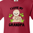 thumbnail image 4 of Inktastic Cute Sloth I Love My Grandpa with Green Leaves Youth T-Shirt, 4 of 5