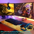 thumbnail image 4 of Gaming Mouse Pad, Extended Mouse Pad, 31.5x15.7inch XXL Large Big Computer Keyboard Mouse Mat Desk Pad with Non-Slip Base and Stitched Edge for Home Office Gaming Work‘ (Moon Sky), 4 of 6