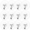 thumbnail image 3 of 12pcs Heavy Duty Clear Self Adhesive Round Hooks for Easy Hanging, 3 of 9