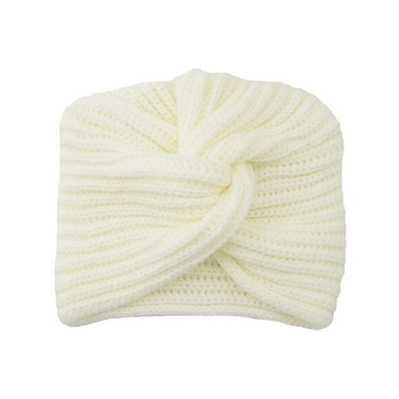 MVRLSH Winter Knit Wool Warm Turban Thick Chemo Caps For Cancer Patient 1 Pc Fall Fashion Must Haves White One Size