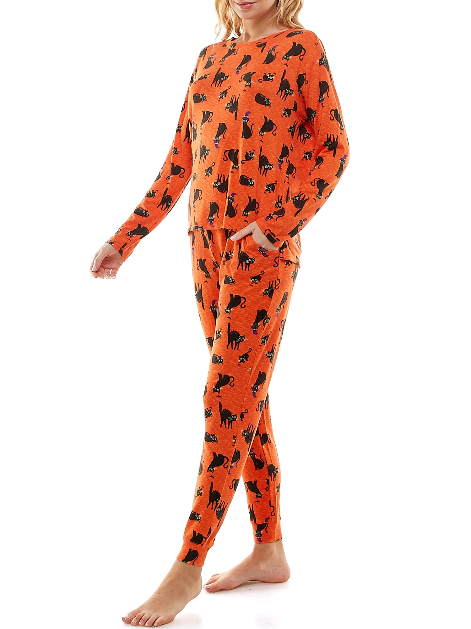 Way To Celebrate Women's Halloween Pajama Set, Sizes XS to 3X