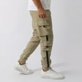thumbnail image 7 of Men's Casual Pants Comfortable Straight Fit Trousers for All Seasons with Multiple Pockets Stylish Versatile Overalls Mens Beach Pants Trousers Vacation Cargo Pants, 7 of 7