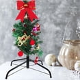 thumbnail image 3 of OULII 2Pcs Tree Holder Stand Metal Balanced Stability Dark Green Support, 3 of 8