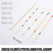STPToys Pick Up Sticks Games Toys for 2+ Years Old,Classic Pickup Wood Sticks Retro Toys with Storage Box for Family Fun Game Birthday Present