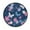 Blue Butterflies and Flowers, variant on 36.2 Inch Round Floor Mat Cartoon Mermaid Pattern Carpet Decor Rug for Living Room Bedroom