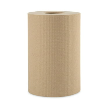 Boardwalk B6252 8 in. x 350 ft. 1-Ply Hardwound Paper Towels - Natural (12/Carton)