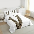 thumbnail image 3 of Homewish Boys Girls Leopard Print High Heels Bedding Comforter Set 2pcs,Animal Cheetah Print Twin Comforter Sets Microfiber,Vintage Aesthetic Breathable Bedding Set,Breathable Home Decor, 3 of 8