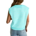 thumbnail image 4 of V Neck Cap Sleeve Tops Sleeveless Women Spring Sweater Vest, 4 of 5