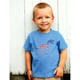 thumbnail image 6 of USA T-Rex Dinosaur Tstars Toddler's T-shirt - Patriotic 4th of July Graphic Tee - Perfect Gift for Independence Day - American Flag-Themed Kids Apparel - 2T Black, 6 of 6