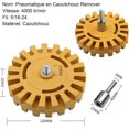 thumbnail image 2 of 4 Inch Pneumatic Rubber Degumming Disc Pneumatic Eraser Wheel Car Sticker Remover 20MM Thickness Yellow, 2 of 5