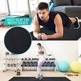 thumbnail image 3 of Yes4All 18 pcs Interlocking Exercise Foam Mats, Cover 72 sqft, 7/16 inch, Black Color, 3 of 6