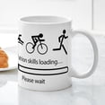thumbnail image 5 of CafePress - Triathlon Skills Loading... Plea - 11 oz Ceramic Mug - Novelty Coffee Tea Cup, 5 of 6