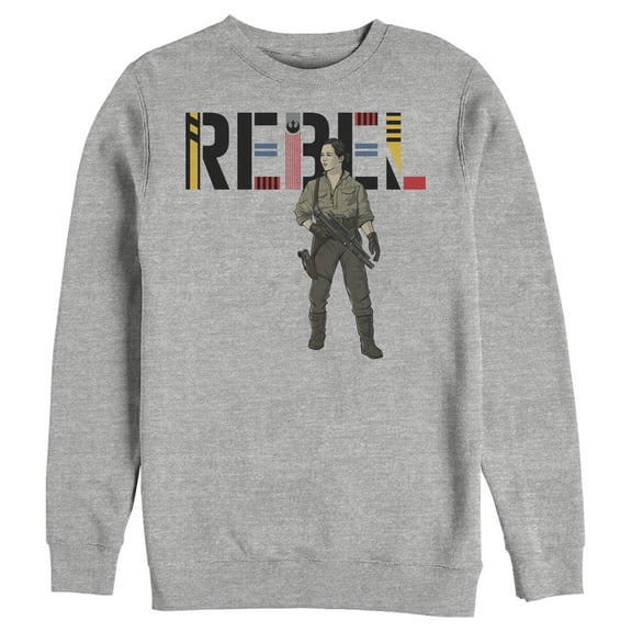 Men's Star Wars: The Rise of Skywalker Rebel Rose Sweatshirt Athletic Heather X Large