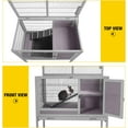 thumbnail image 3 of Guinea Pig Cage Rabbit Hutch Indoor Bunny Cage for Small Animal with Wire Floor Grid Movable, 3 of 6