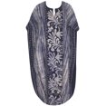 thumbnail image 4 of HAPPY BAY Women's Relaxed Fit Caftan Long Mumu Loungewear Dashiki House Dresses 2X-3X Navy Blue-O720, 4 of 4