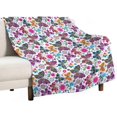 thumbnail image 3 of Butterfly Colorful Blanket Smooth Soft Print Enlarged Blanket 60\u201dx50\u201d Kid Baby for Sofa Chair Bed Office Travelling Camping Butterfly Throw Blanket Ultra Soft Flannel Gifts for Kids Adults, 3 of 6