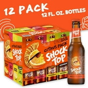 Shock Top Citrus Beer Variety Pack, 12 Pack Beer, 12 fl oz Bottles, Domestic, 5.2% ABV