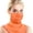 Orange, variant on Chiffon Neck Gaiter Earloops Face Bandana Scarf Sun UV Protection Head Wraps for Women