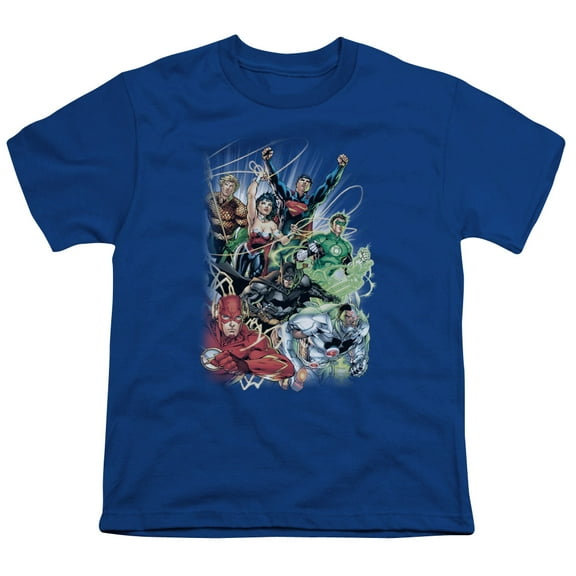 Jla - Justice League #1 - Youth Short Sleeve Shirt - X-Large