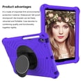 thumbnail image 2 of Silicone Case for Apple iPad 10.2" (9th/8th/7th Generation) & iPad Air 10.5-Inch (3rd Generation) & iPad Pro 10.5" Tablet - Shockproof Protective Stand Cover with Hand Holder /Shoulder Strap (Purple), 2 of 6
