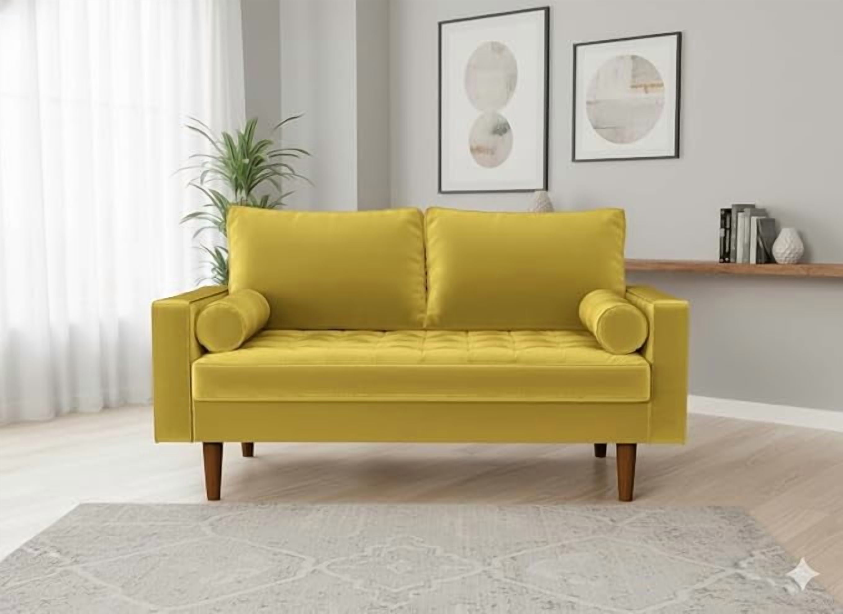 US Pride 58 Inch Velvet Loveseat