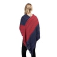 thumbnail image 3 of SWSMCLT Women's Autumn Cape 2025 Comfy Acrylic Baggy Knit Off The Shoulder Cold Weather Top Billowy Capelet Red One Size, 3 of 3