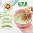 thumbnail image 3 of Juego de batidores para matcha TEANAGOO, cuenco de cerámica rosa, 510 ml, 7 unidades, 3 of 7