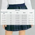 thumbnail image 3 of ITSAME Girls Pleated Skirt, Prevent Light Leakage High Waisted School Uniform Checkered Skirt Navy 7-8T, 3 of 6
