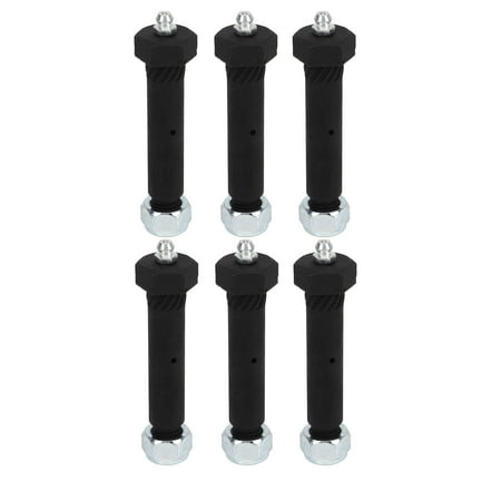 6 Kit Trailer Axle Spring Wet Bolts With Grease Fittings - 9/16" X 3", Fits 2000# To 7000# Axles