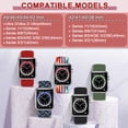 thumbnail image 2 of 4 Pack Braided Bands Compatible with Apple Watch 38/40/41/42/44/45/46/49mm for Women Men, Solo Loop Nylon Strap for iWatch Series 11/10/9/8/Ultra 3/SE 3, 2 of 7
