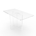 thumbnail image 4 of FixtureDisplays 42"L x 24"W x 31"H Clear Acrylic Plexiglass Table Breakfast Table Communion Table Trade-Show Table 10033-2, 4 of 4
