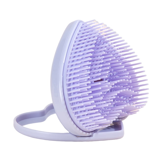 Mini cepillo de pelo de maquillaje de un solo lado, peine resinoso para familia/Picnic/oficina/fiesta