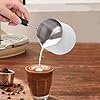 thumbnail image 4 of Turkish coffee pot, Turkish coffee pot, stainless steel tea pot with spout handle, milk chocolate, 600 ml heating pot, 4 of 5