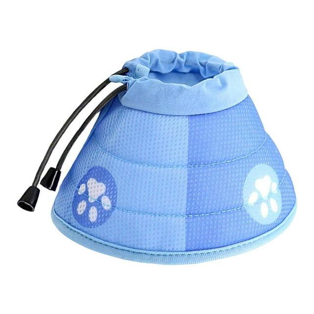 TISHITA Breathable Elizabethan Dog Cone Anti-Protection Wound Collar Cat Recovery Collar S