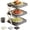 Black, variant on Multi-Layer Dish & Prep Tray Storage Rack,Foldable Vertical Plate Racks for Cabinet, Vegetable Plate Display Rack Organizer Dish, Making Cooking Highly Efficient